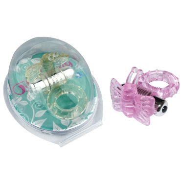 Howells Butterfly Cock Ring, розовый, Виброкольцо с бабочкой Howells Butterfly Cock Ring, розовый, Виброкольцо с бабочкой