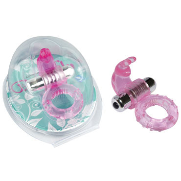 Howells Rabbit Cock Ring, розовый, Виброкольцо с зайчиком Howells Rabbit Cock Ring, розовый, Виброкольцо с зайчиком