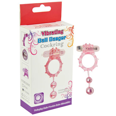 Howells Ball Banger Cock Ring, фиолетовый, Виброкольцо с 2 утяжеляющими шариками Howells Ball Banger Cock Ring, фиолетовый, Виброкольцо с 2 утяжеляющими шариками