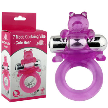 Howells Cute Bear, фиолетовый, Виброкольцо с милым мишкой Howells Cute Bear, фиолетовый, Виброкольцо с милым мишкой