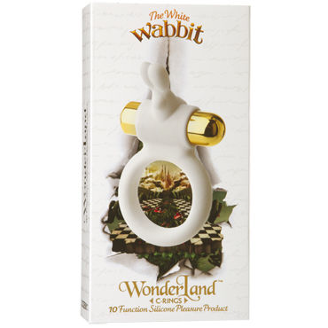 Doc Johnson Wonder Land The White Wabbit, Эрекционное кольцо с виброэлементом и другие товары Doc Johnson с фото Doc Johnson Wonder Land The White Wabbit, Эрекционное кольцо с виброэлементом и другие товары Doc Johnson с фото