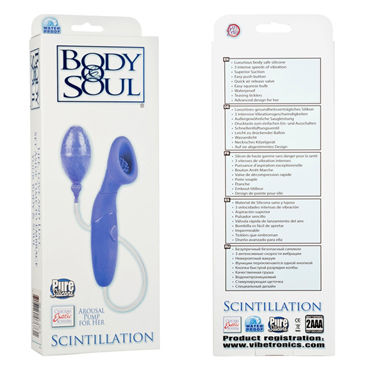 California Exotic Body & Soul Scintillation, синий - Клиторальный стимулятор с присоской - купить в секс шопе California Exotic Body & Soul Scintillation, синий - Клиторальный стимулятор с присоской - купить в секс шопе