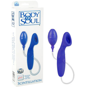 California Exotic Body & Soul Scintillation, синий, Клиторальный стимулятор с присоской California Exotic Body & Soul Scintillation, синий, Клиторальный стимулятор с присоской