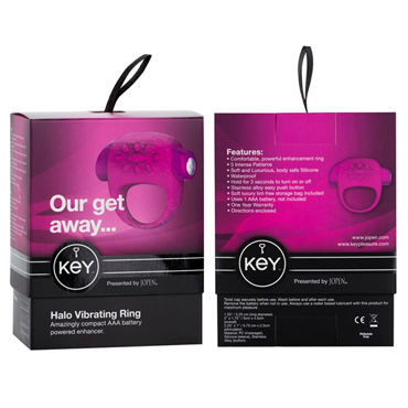 Jopen Key Halo, розовое - Виброкольцо со стимуляцией клитора - купить в секс шопе Jopen Key Halo, розовое - Виброкольцо со стимуляцией клитора - купить в секс шопе