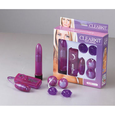 Seven Creations Clear Vibratorkit, фиолетовый, Набор секс-игрушек Seven Creations Clear Vibratorkit, фиолетовый, Набор секс-игрушек