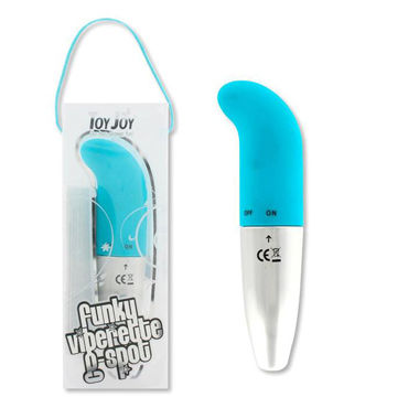 Toy Joy G Funky Viberette, голубой, Вибратор для стимуляции точки G Toy Joy G Funky Viberette, голубой, Вибратор для стимуляции точки G