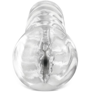 Pipedream Extreme Ribbed See Thru Stroker - Прозрачный мастурбатор-вагина - купить в секс шопе Pipedream Extreme Ribbed See Thru Stroker - Прозрачный мастурбатор-вагина - купить в секс шопе