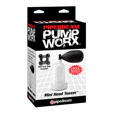 Pipedream Pump Worx Mini Head Teazer, Вакуумная помпа на головку Pipedream Pump Worx Mini Head Teazer, Вакуумная помпа на головку