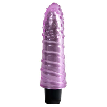 Pipedream Jelly Gems № 5, фиолетовый, Многоскоростной вибратор со стимулирующим рельефом Pipedream Jelly Gems № 5, фиолетовый, Многоскоростной вибратор со стимулирующим рельефом