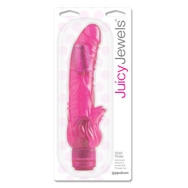 Pipedream Juicy Jewels Vivid Rose, Супермягкий вибратор со стимуляцией клитора Pipedream Juicy Jewels Vivid Rose, Супермягкий вибратор со стимуляцией клитора