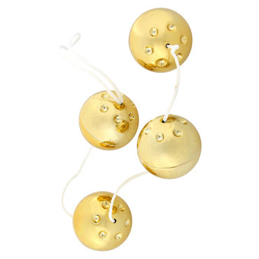 Seven Creations Gold Vibro Balls, Четыре золотых шарика Seven Creations Gold Vibro Balls, Четыре золотых шарика