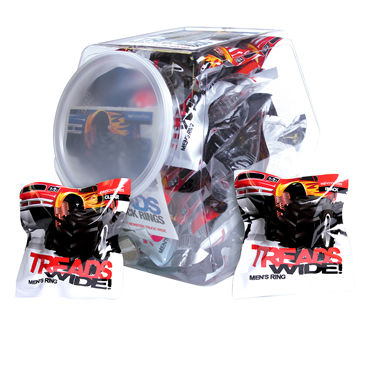 NS Novelties Treads Mens Ring Wide, черное - фото, отзывы NS Novelties Treads Mens Ring Wide, черное - фото, отзывы