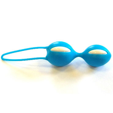 Fun Factory Smartballs Duo, голубые, Вагинальные шарики со смещенным центром тяжести Fun Factory Smartballs Duo, голубые, Вагинальные шарики со смещенным центром тяжести