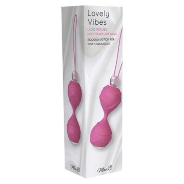 Mae B Lovely Vibes Laced Love Balls, розовые - Вагинальные шарики со стимулирующим рельефом - купить в секс шопе Mae B Lovely Vibes Laced Love Balls, розовые - Вагинальные шарики со стимулирующим рельефом - купить в секс шопе