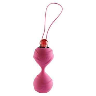 Mae B Lovely Vibes Laced Love Balls, розовые, Вагинальные шарики со стимулирующим рельефом Mae B Lovely Vibes Laced Love Balls, розовые, Вагинальные шарики со стимулирующим рельефом