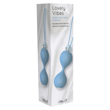 Mae B Lovely Vibes Love Balls, голубые - Вагинальные шарики с гладкой поверхностью - купить в секс шопе Mae B Lovely Vibes Love Balls, голубые - Вагинальные шарики с гладкой поверхностью - купить в секс шопе