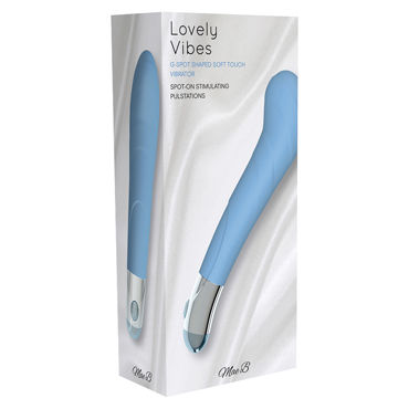 Mae B Lovely Vibes G-spot, голубой - Вибратор для стимуляции точки G - купить в секс шопе Mae B Lovely Vibes G-spot, голубой - Вибратор для стимуляции точки G - купить в секс шопе