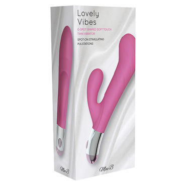 Mae B Lovely Vibes G-spot Twin, розовый - Вибратор для стимуляции точки G и клитора - купить в секс шопе Mae B Lovely Vibes G-spot Twin, розовый - Вибратор для стимуляции точки G и клитора - купить в секс шопе