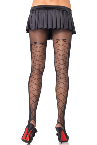 Leg Avenue колготки, С рисунком в виде шнуровки Leg Avenue колготки, С рисунком в виде шнуровки