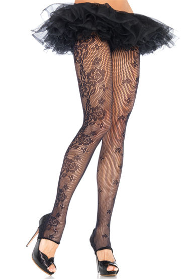 Leg Avenue колготки, С цветочным узором Leg Avenue колготки, С цветочным узором