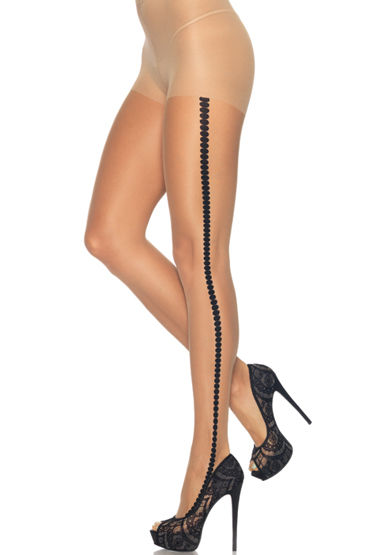Leg Avenue колготки, С узором на боку Leg Avenue колготки, С узором на боку