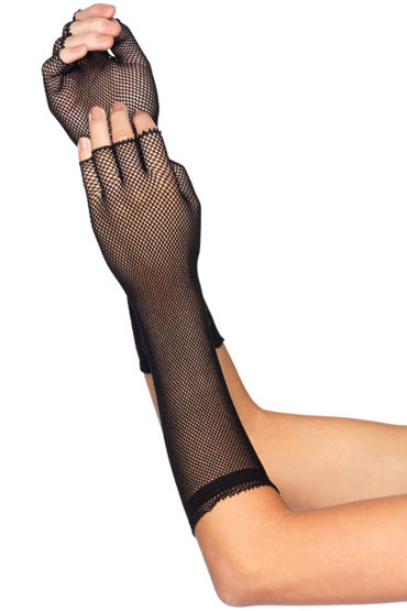 Leg Avenue Fingerless Gloves, Перчатки в мелкую сеточку Leg Avenue Fingerless Gloves, Перчатки в мелкую сеточку