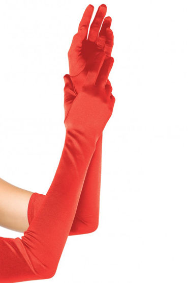 Leg Avenue Extra Long Satin Gloves, красные, Длинные атласные перчатки Leg Avenue Extra Long Satin Gloves, красные, Длинные атласные перчатки