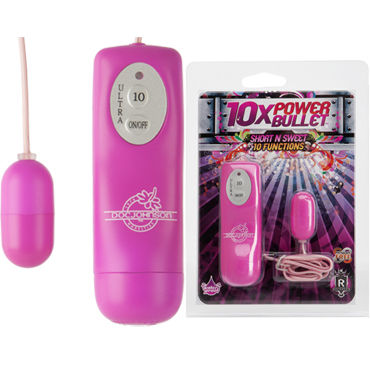 Doc Johnson 10X Power Short n Sweet, розовое, Виброяйцо, 10 функций Doc Johnson 10X Power Short n Sweet, розовое, Виброяйцо, 10 функций