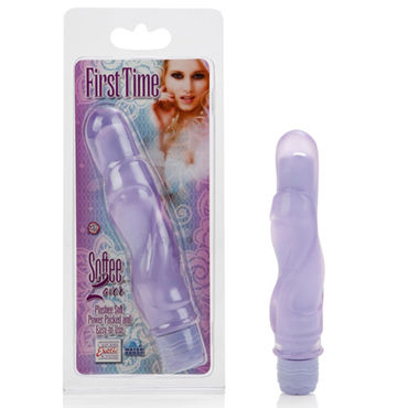California Exotic First Time Softee Lover, фиолетовый, Вибратор со съемной насадкой California Exotic First Time Softee Lover, фиолетовый, Вибратор со съемной насадкой