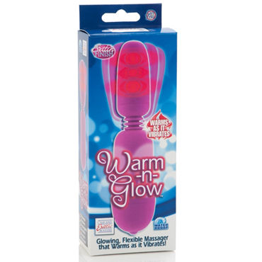 California Exotic Warm-n-Glow, розовый - Вибромассажер с гнущейся головкой - купить в секс шопе California Exotic Warm-n-Glow, розовый - Вибромассажер с гнущейся головкой - купить в секс шопе