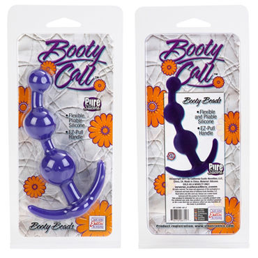 California Exotic Booty Call Booty Beads, фиолетовая - Анальная цепочка - купить в секс шопе California Exotic Booty Call Booty Beads, фиолетовая - Анальная цепочка - купить в секс шопе