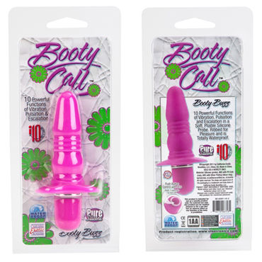 California Exotic Booty Call Booty Buzz, розовая - Анальная вибропробка - купить в секс шопе California Exotic Booty Call Booty Buzz, розовая - Анальная вибропробка - купить в секс шопе