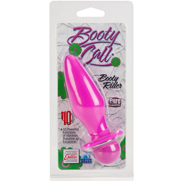 California Exotic Booty Call Booty Rider, розовая - Анальная вибропробка - купить в секс шопе California Exotic Booty Call Booty Rider, розовая - Анальная вибропробка - купить в секс шопе