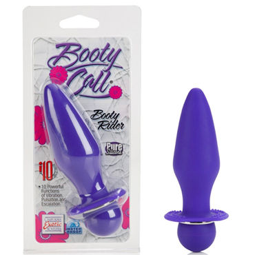 California Exotic Booty Call Booty Rider, фиолетовая, Анальная вибропробка California Exotic Booty Call Booty Rider, фиолетовая, Анальная вибропробка