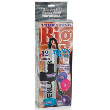 California Exotic Vibrating Big Mans Penis Pump - Мужская помпа с вибарцией - купить в секс шопе California Exotic Vibrating Big Mans Penis Pump - Мужская помпа с вибарцией - купить в секс шопе
