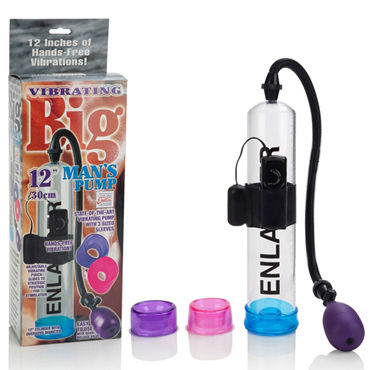 California Exotic Vibrating Big Mans Penis Pump, Мужская помпа с вибарцией California Exotic Vibrating Big Mans Penis Pump, Мужская помпа с вибарцией