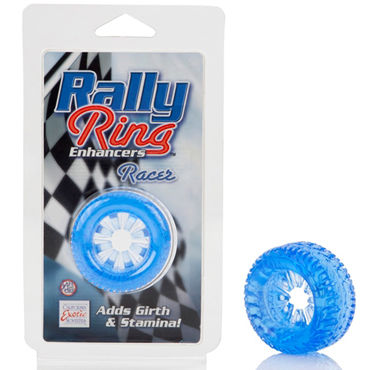 California Exotic Rally Ring Enhancers Racer Rings, синее, Эрекционное кольцо в форме автомобильной шины California Exotic Rally Ring Enhancers Racer Rings, синее, Эрекционное кольцо в форме автомобильной шины