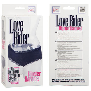 California Exotic Love Rider Hipster Harness, черные - Трусики женские для крепления фаллоимитаторов - купить в секс шопе California Exotic Love Rider Hipster Harness, черные - Трусики женские для крепления фаллоимитаторов - купить в секс шопе