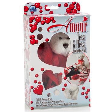 California Exotic Amour Tease & Please Romance Kit - Подарочный набор: трусики, вибропуля и мишка - купить в секс шопе California Exotic Amour Tease & Please Romance Kit - Подарочный набор: трусики, вибропуля и мишка - купить в секс шопе