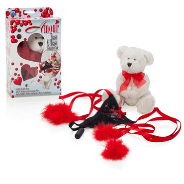 California Exotic Amour Tease & Please Romance Kit, Подарочный набор: трусики, вибропуля и мишка California Exotic Amour Tease & Please Romance Kit, Подарочный набор: трусики, вибропуля и мишка