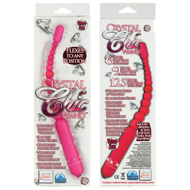 California Exotic Crystal Chic Wands, розовый - Анальный вибратор - купить в секс шопе California Exotic Crystal Chic Wands, розовый - Анальный вибратор - купить в секс шопе