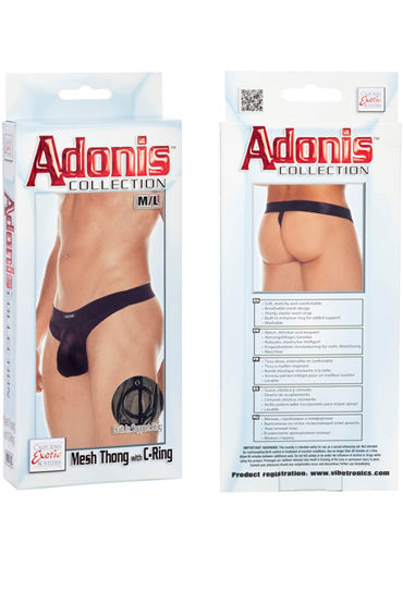 California Exotic Adonis Mesh Thong with C-Ring - фото, отзывы California Exotic Adonis Mesh Thong with C-Ring - фото, отзывы