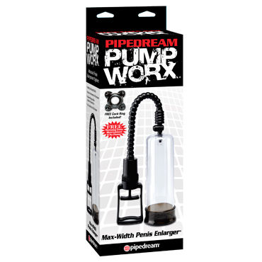 Pipedream Pump Worx Max-Width Penis Enlarger, Мужская помпа с рычагом Pipedream Pump Worx Max-Width Penis Enlarger, Мужская помпа с рычагом