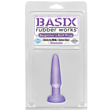 Pipedream Basix Rubber Works Beginners Butt Plug, фиолетовая - фото, отзывы Pipedream Basix Rubber Works Beginners Butt Plug, фиолетовая - фото, отзывы