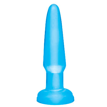 Pipedream Basix Rubber Works Beginners Butt Plug, голубая, Анальная пробка небольшого размера Pipedream Basix Rubber Works Beginners Butt Plug, голубая, Анальная пробка небольшого размера