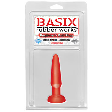 Pipedream Basix Rubber Works Beginners Butt Plug, красная - фото, отзывы Pipedream Basix Rubber Works Beginners Butt Plug, красная - фото, отзывы
