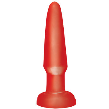 Pipedream Basix Rubber Works Beginners Butt Plug, красная, Анальная пробка небольшого размера Pipedream Basix Rubber Works Beginners Butt Plug, красная, Анальная пробка небольшого размера