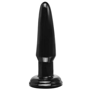 Pipedream Basix Rubber Works Beginners Butt Plug, черная, Анальная пробка небольшого размера Pipedream Basix Rubber Works Beginners Butt Plug, черная, Анальная пробка небольшого размера