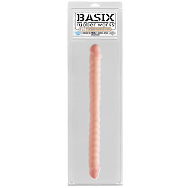 Pipedream Basix Rubber Works Ribbed Double Dong 45см, телесный - фото, отзывы Pipedream Basix Rubber Works Ribbed Double Dong 45см, телесный - фото, отзывы