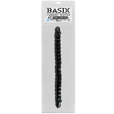 Pipedream Basix Rubber Works Ribbed Double Dong 45см, черный - фото, отзывы Pipedream Basix Rubber Works Ribbed Double Dong 45см, черный - фото, отзывы